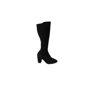 Stuart Weitzman Livia 80 Knee Boots in Black Suede